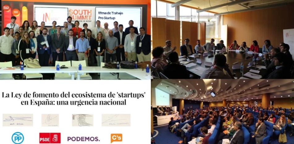 Composición sobre la Ley de fomento del ecosistema de startups en España